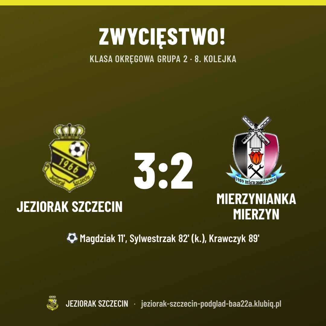 Jeziorak Szczecin 3:2 Mierzynianka Mierzyn