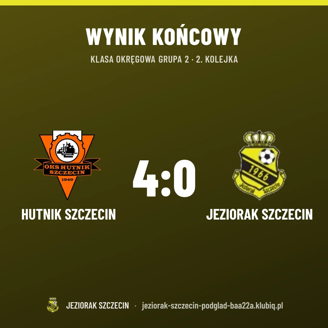 HUTNIK Szczecin 4:0 Jeziorak Szczecin